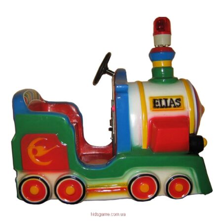 Аттракцион — детская качалка Старинный локомотив