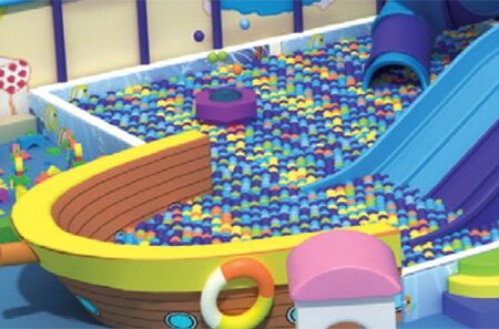 Сухой бассейн для детского игрового комплекса